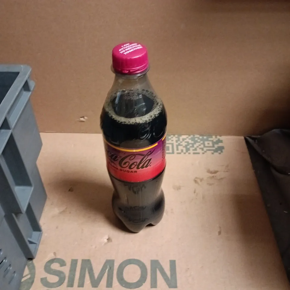 approximately 18 assorted drink items including coca cola cherry zero sugar , zinger fiery ginger shot and do one good thing still water 