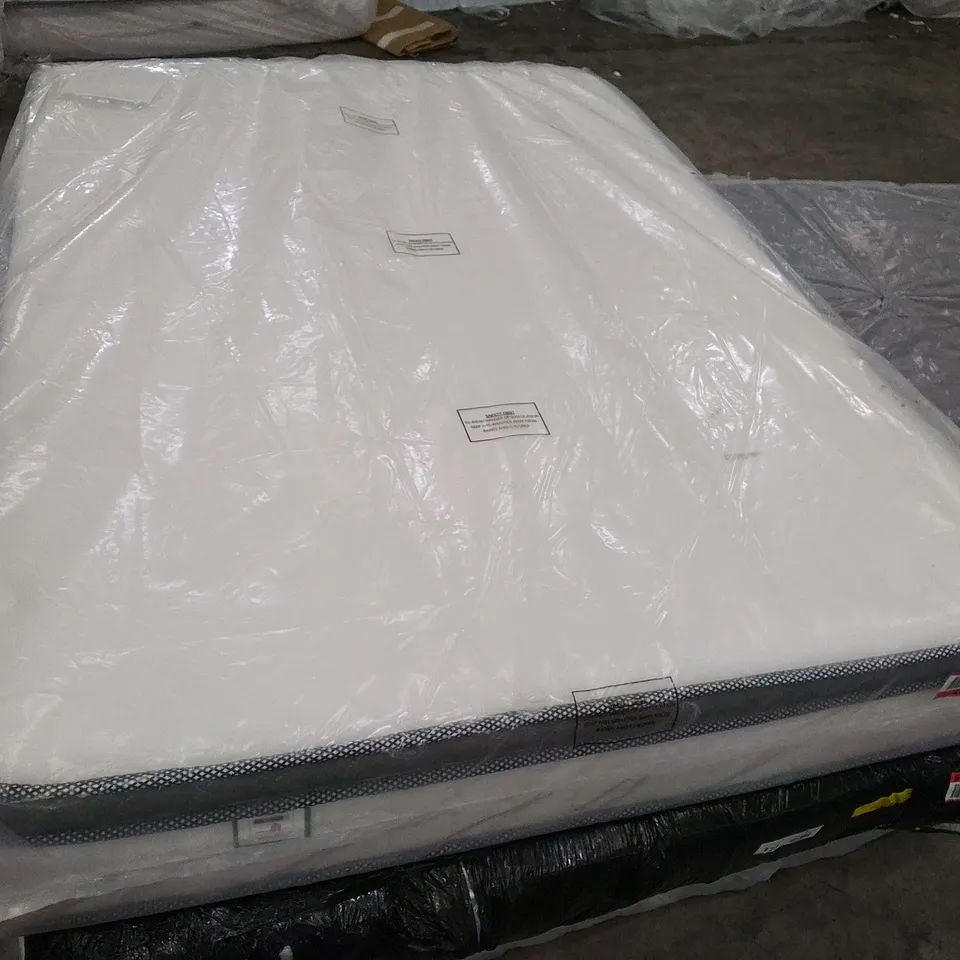QUALITY BAGGED 4'6" DOUBLE CALTHORPE PILLOW TOP POCKET SPRUNG MATTRESS