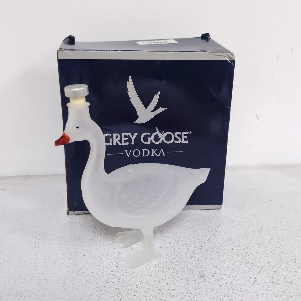 GREY GOOSE DUCK THEMED DECANTER