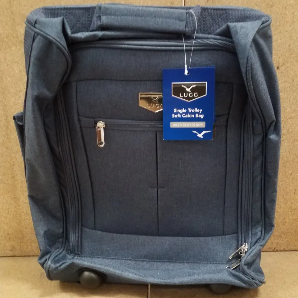 LUGG CABIN APPROVED LIGHTWEIGHT TRAVEL BAG WITH WHEELS - BLUE