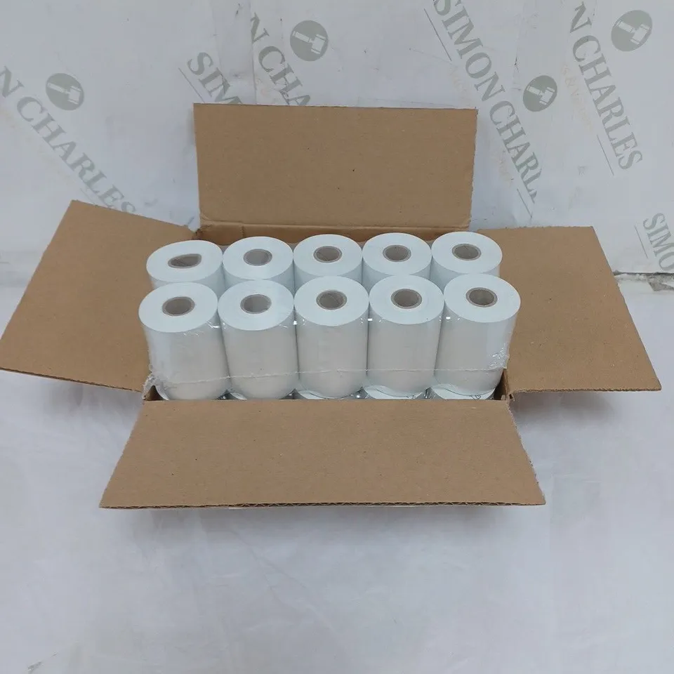 BOXED LOT OF 20 THERMOROLLEN TILL ROLLS 57MM X 18M