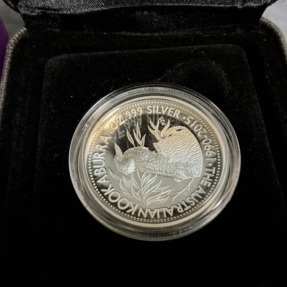 PERTH MINT 1OZ 2015 25TH ANNIVERSARY KOOKABURRA SILVER PROOF COIN