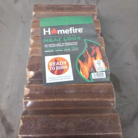 TWO PACKS OF HOMEFIRE HEAT LOGS 12 LOGS PER PACK