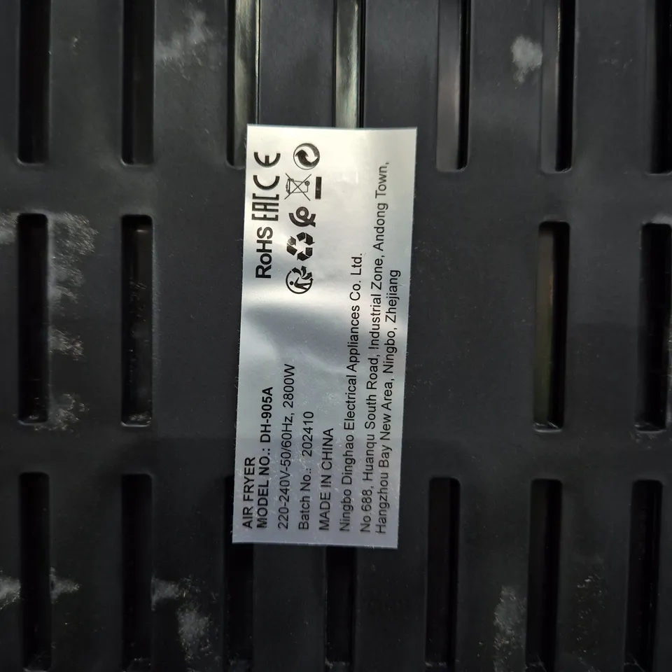 AIR FRYER DH-905A – 2800W, 220–240V