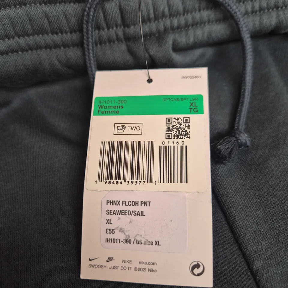 NIKE PHNX FLEECE PANT SEAWEED/SAIL – WOMEN'S, UK 18-20 (US XL)