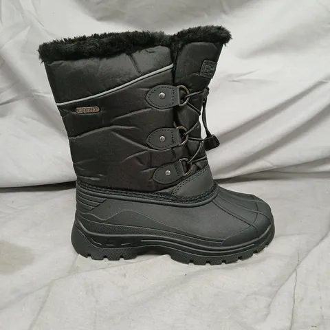 MOUNTAIN WAREHOUSE KIDS FLEECE LINED SNOW BOOTS - BLACK - SIZE 13
