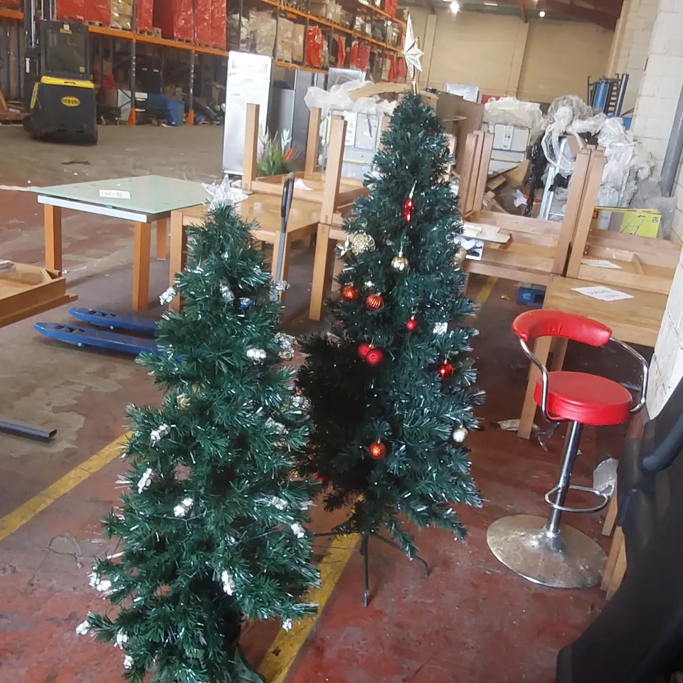 PAIR OF ARTIFICIAL CHRISTMAS TREES