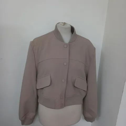 RIVER ISLAND LONDON BUTTON LIGHT BROWN JACKET SIZE 10