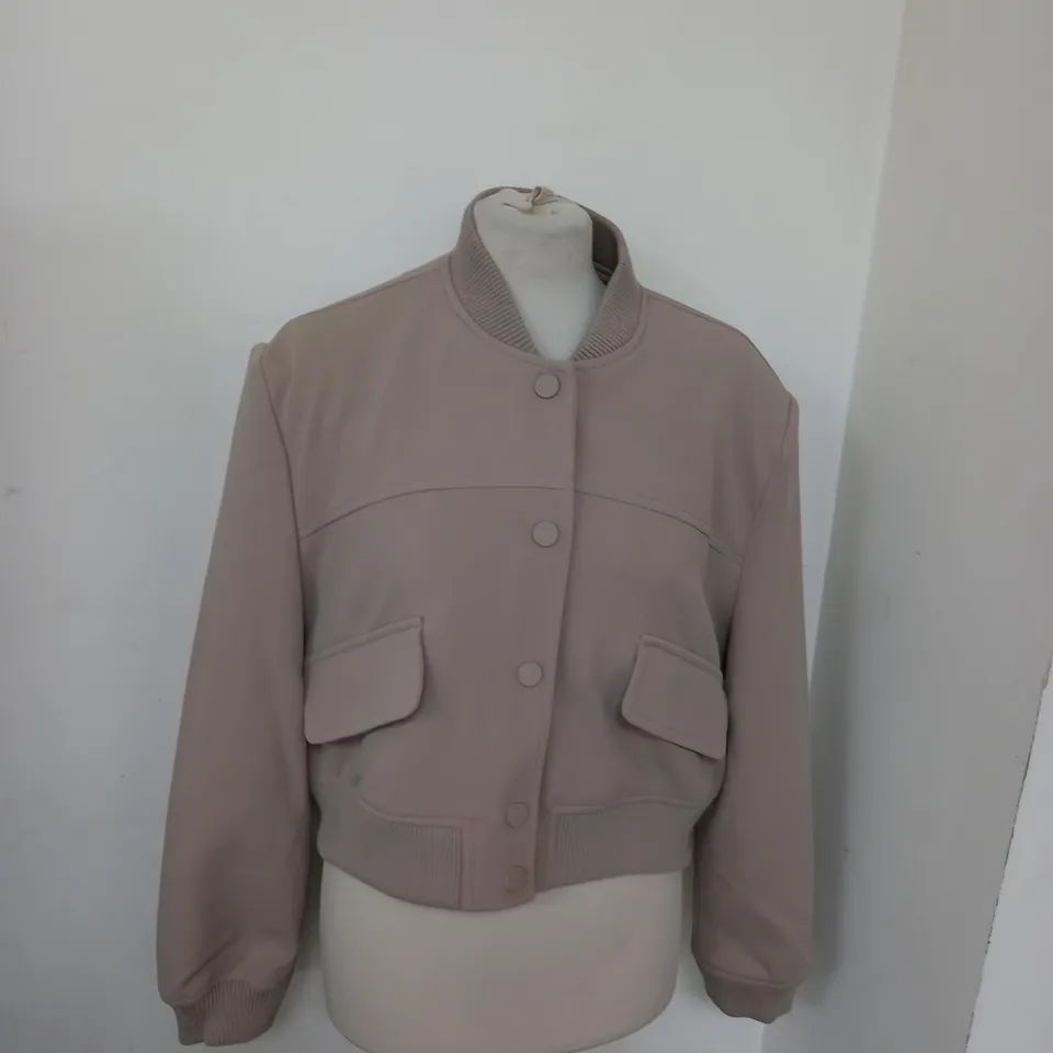 RIVER ISLAND LONDON BUTTON LIGHT BROWN JACKET SIZE 10