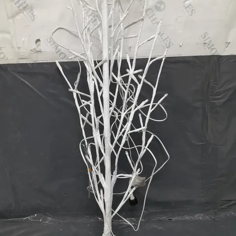 BOXED 4FT LIT FLAT WHITE TREE - MULTI PASTEL (1 BOX)