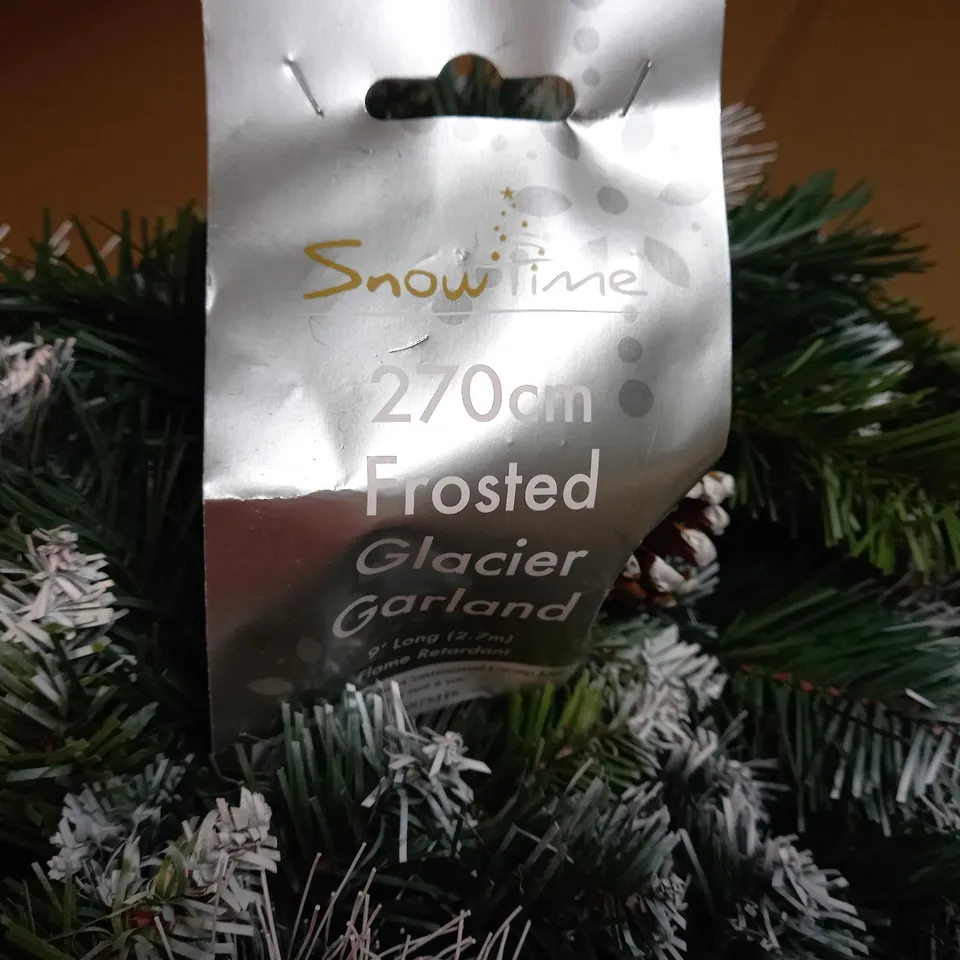 FROSTED GLACIER GARLAND - 270CM