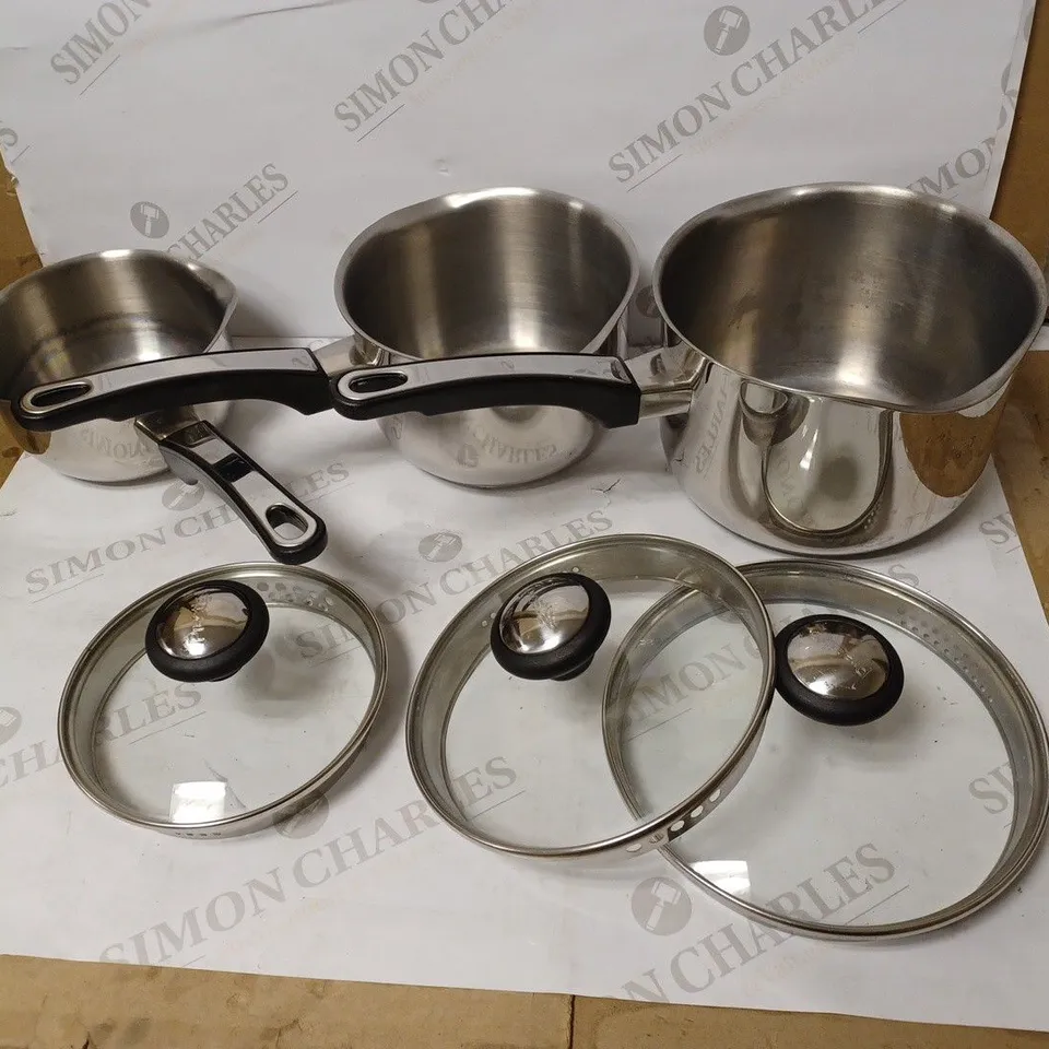 PRESTIGE STAINLESS STEEL COOKWARE SET