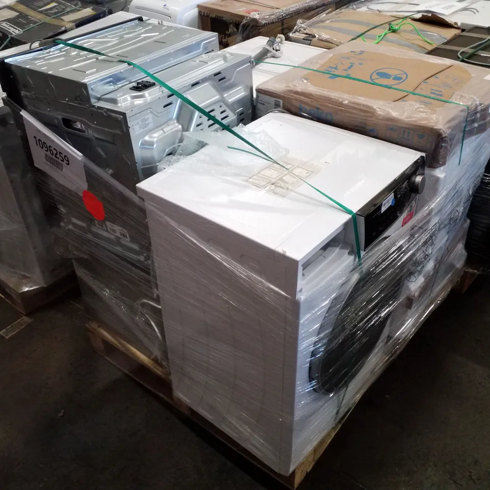 PALLET OF APPROXIMATELY 4 UNPROCESSED RAW RETURN WHITE GOODS TO INCLUDE