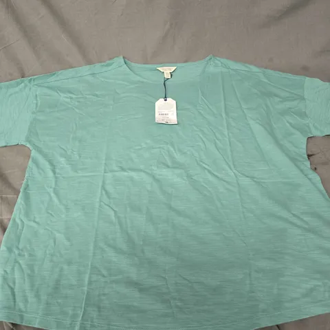 SEASALT CORNWALL ORGANIC COTTON TOP – SAGE LEAF, UK 16 (EU 46, US 14)