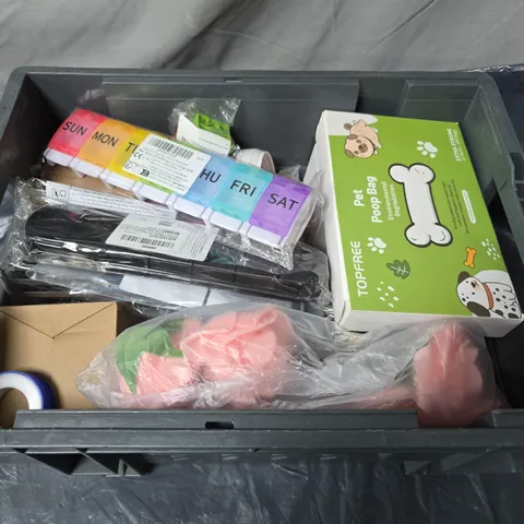 APPROXIMATELY 20 ASSORTED HOUSEHOLD ITEMS TO INCLUDE POOP BAGS, PINK STUFF AND ASSORTED SCREWS