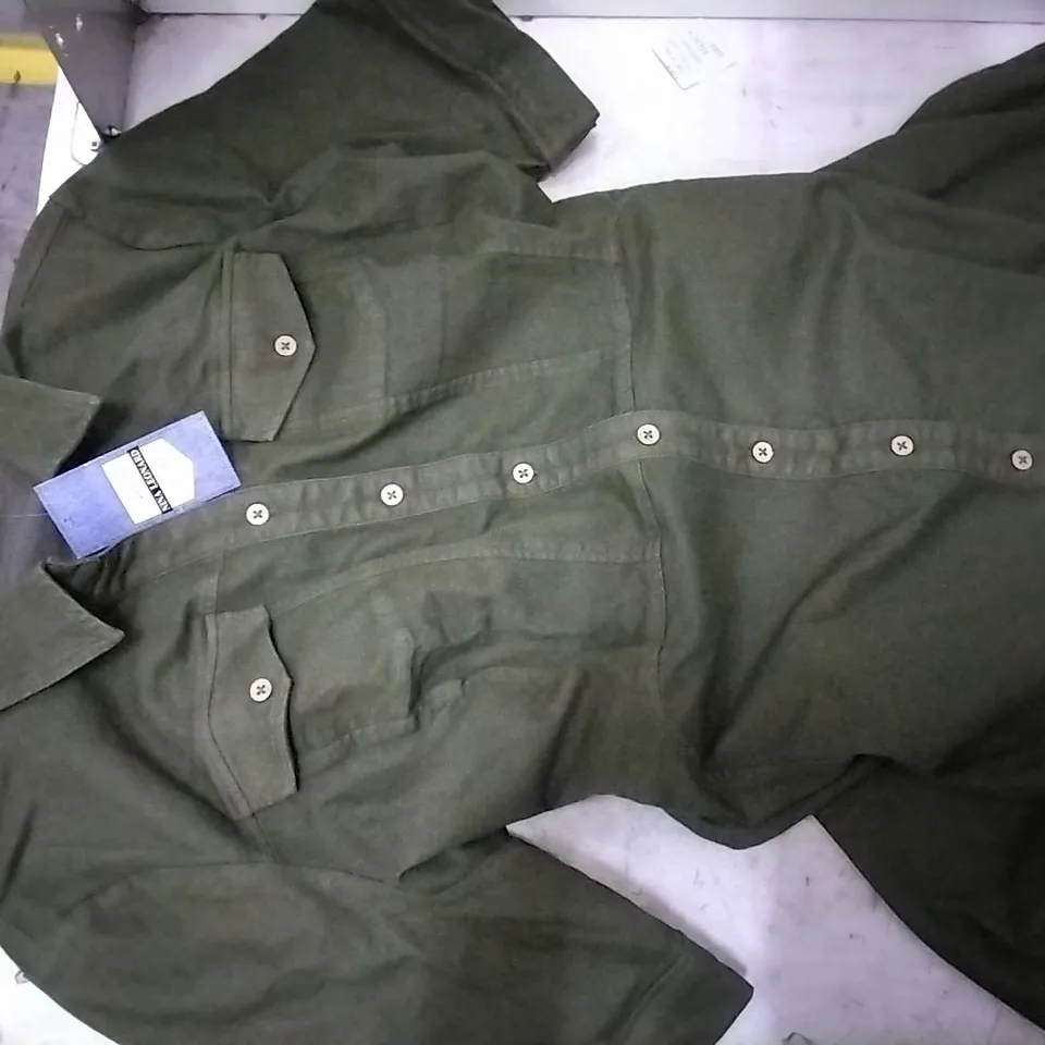 BOX CONTAINING NINA LEONARD DENIM GREEN  DRESS SIZE 4XL, 4 PCS 