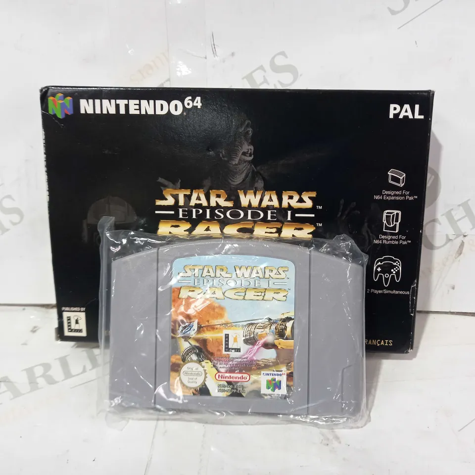 NINTENDO 64 GAME CARTRIDGE - STAR WARS EPISODE 1 RACER
