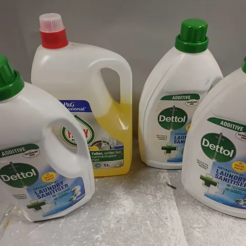 4 X ASSORTED HOUSEHOLD GOODS TO INCLUDE FAIRY LIQUID & DETTOL LAUNDRY SANITISER - COLLECTION ONLY 