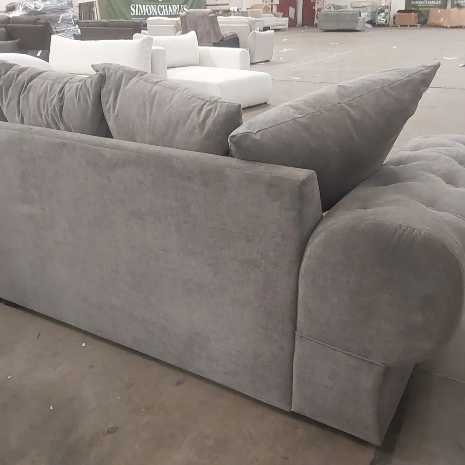 QUALITY DESIGNER FABRIC UPHOLSTERED SOFA BED WITH STORAGE