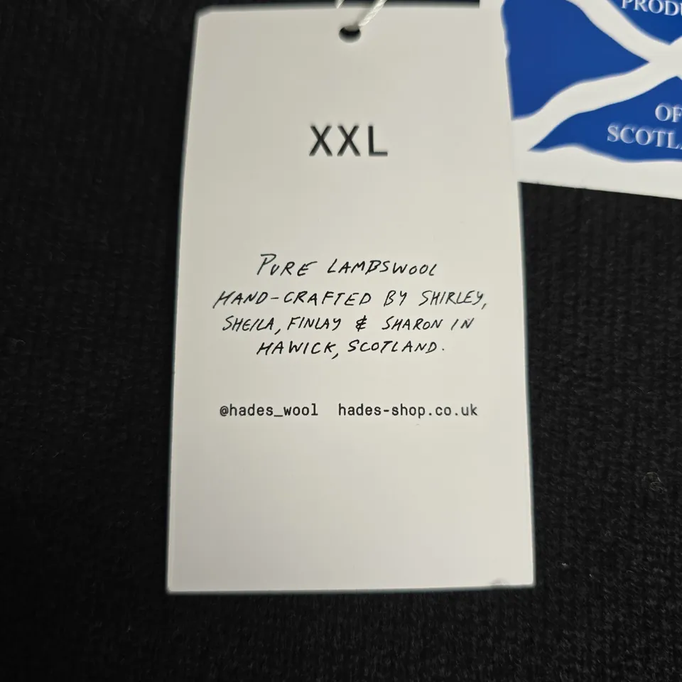 HADES SLOGAN PURE LAMBSWOOL JUMPER - XXL