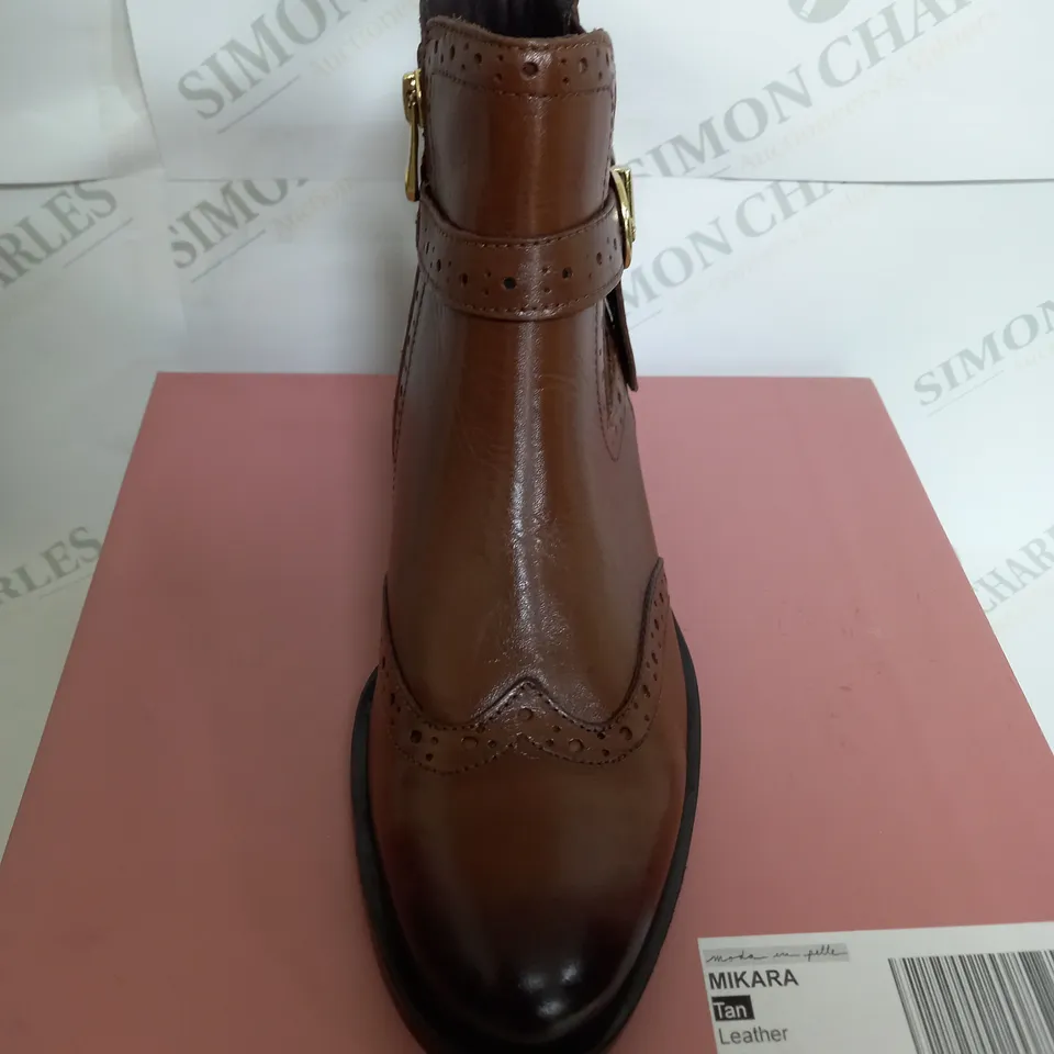 MODA PELLE MIKARA BOOTS IN TAN SIZE 6.5