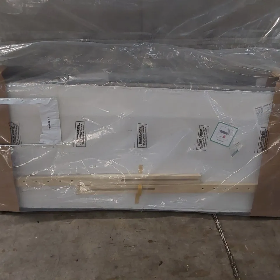 BAGGED 135CM PARIS FABRIC HEADBOARD IN SLATE GREY