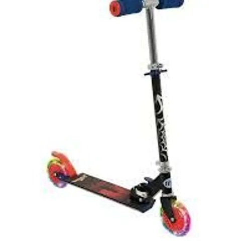 SPIDERMAN FOLDING INLINE SCOOTER WITH LED WHEELS