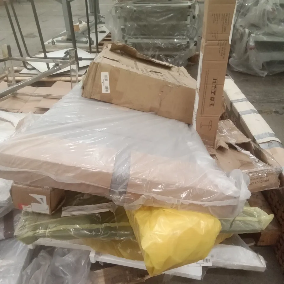 PALLET OF ASSORTED FURNITURE PARTS 