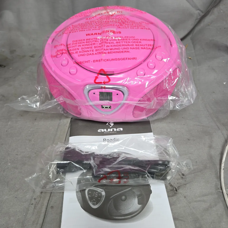 BOXED AUNA BOOMBOX PORTABLE RADIO CD PLAYER