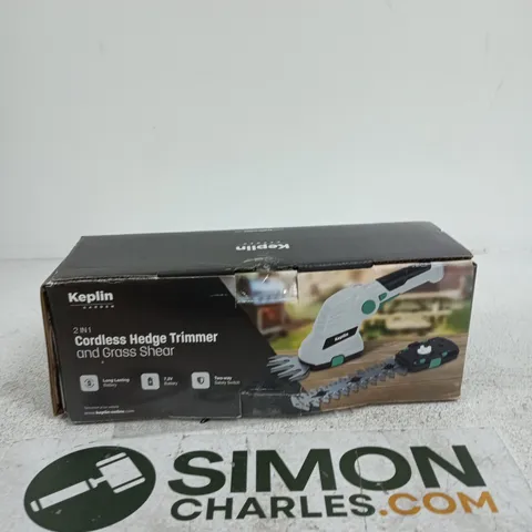 KEPLIN GARDEN 2-IN-1 CORDLESS HEDGE TRIMMER & GRASS SHEAR