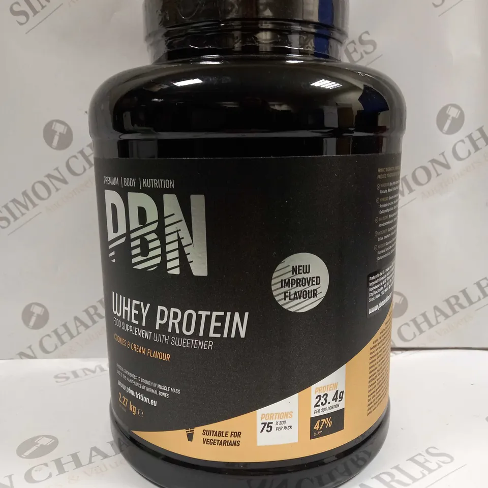 PBN WHEY PROTEIN COOKIES & CREME FLAVOUR 2.27KG 