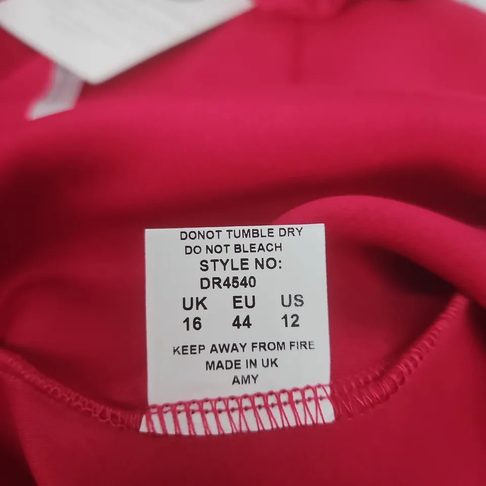 GODDIVA LONDON PINK DRESS, STYLE DR5450, UK 16 (EU 44)