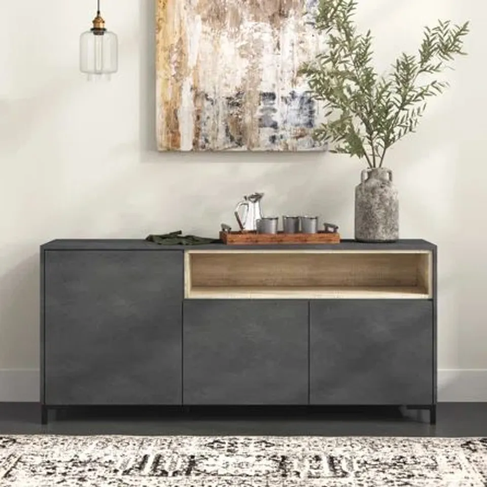 BOXED NEVADA SIDEBOARD - GREY (2 BOXES)