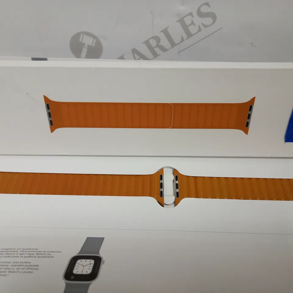 APPLE WATCH LEATHER LINK (45MM) - GOLDEN BROWN - M/L