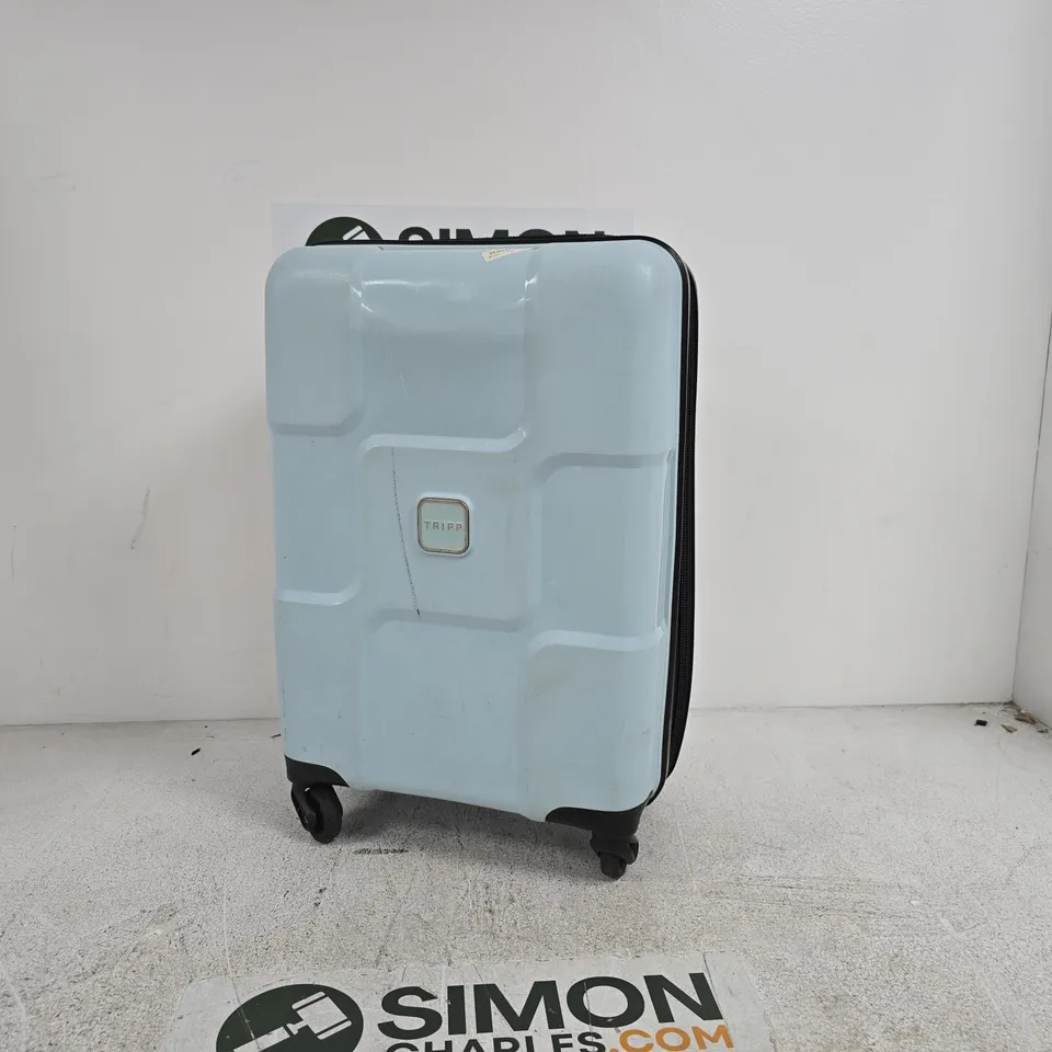 TRIPP LIGHT BLUE HARD-SHELL LUGGAGE – 4-WHEEL CARRY-ON