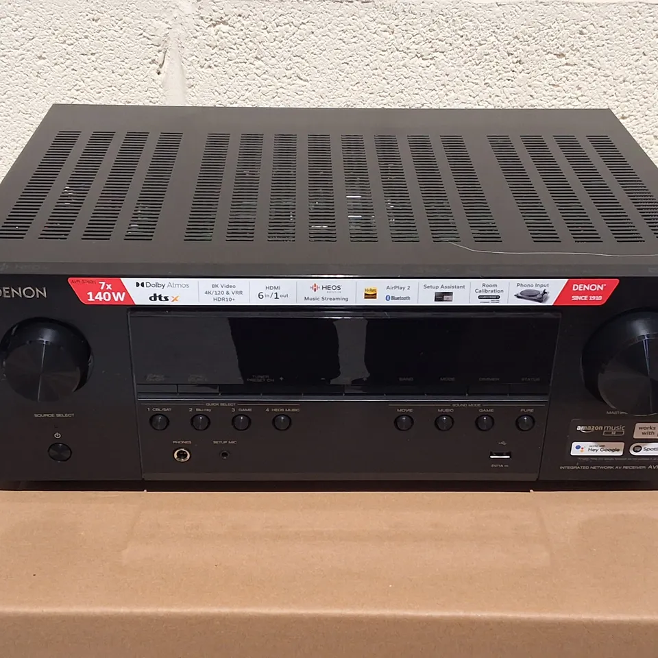 BOXED DENON 7.2 CHANNEL INTEGRATED NETWORK AV RECEIVER - AVR-S760H