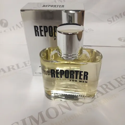 10 BOXED REPORTER FOR MEN PERFUMED DEODORANT NATURAL SPRAY 75ML