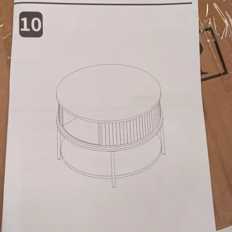 BOXED ROUND COFFEE TABLE (1 BOX)