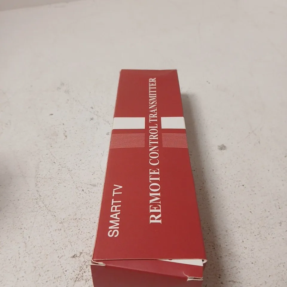 BOX OF APPROXIMATELY 10 ASSORTED ITEMS INCLUDING SPORT BAND AND SMART TV REMOTE CONTROL TRANSMITTER