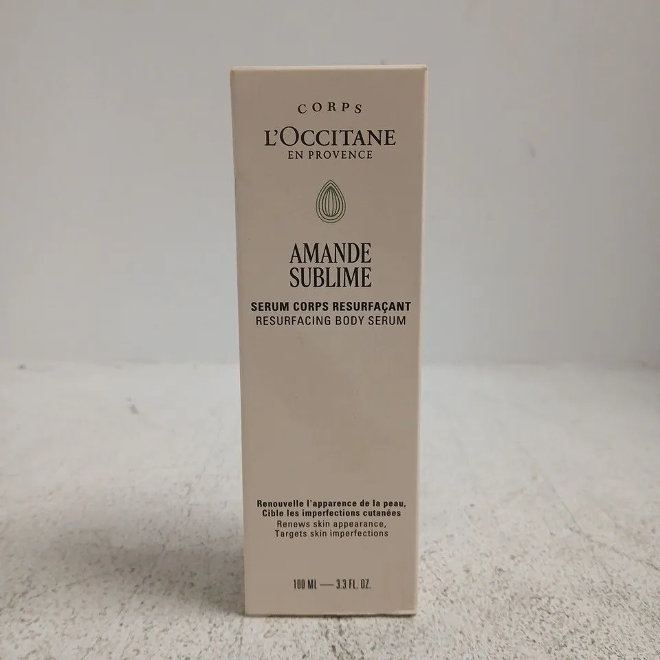 L'OCCITANE AMANDE SUBLIME SERUM CORPS RESURFACANT 100 ML – BOXED