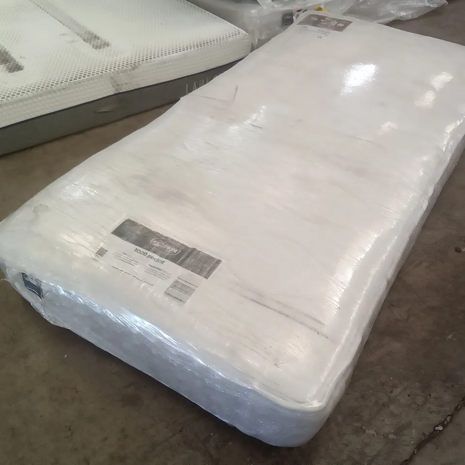 QUALITY BAGGED SILENTNIGHT ECO COMFORT POCKET SPRUNG 1000 SINGLE 3FT MATTRESS