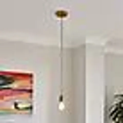 BOXED CHARLIE INDUSTRIAL ADJUSTABLE PENDANT FLEX CEILING LIGHT CABLE - GOLD