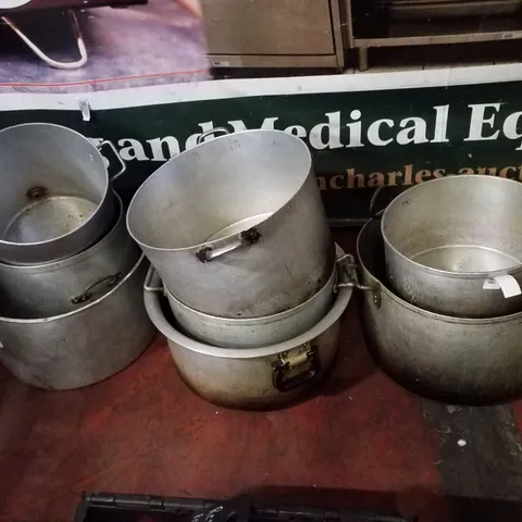 LOT OF 9 ASSORTED POTS 