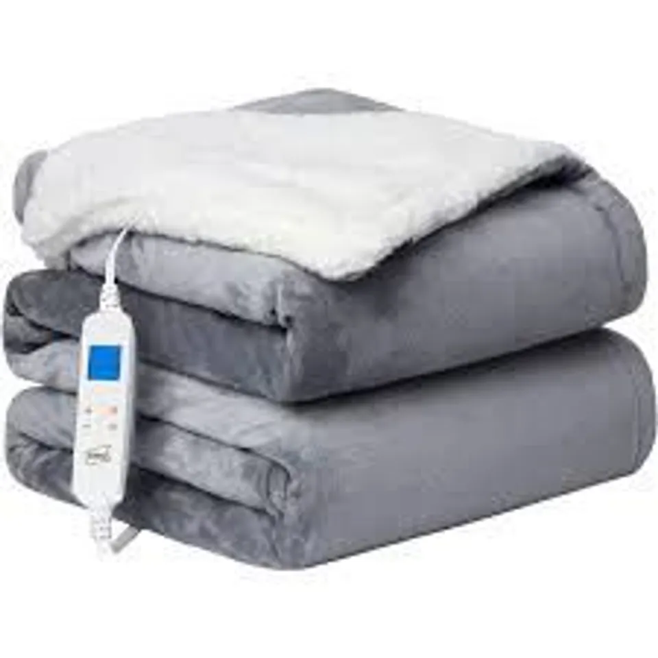 BOXED NEO 160W HEATHER THROW BLANKET - GREY // SIZE: 160 X 130cm (1 BOX)