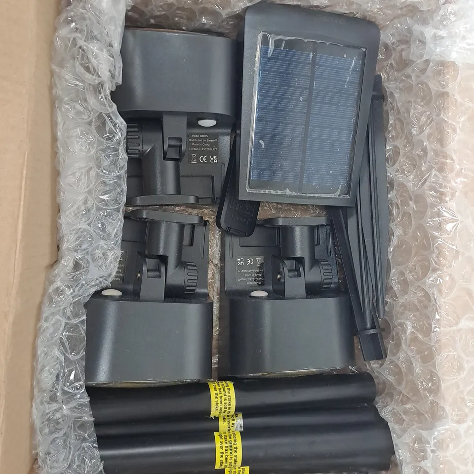 BELL & HOWELL SET OF 4 BIONIC COLOR BURST SOLAR POWERED LIGHTS