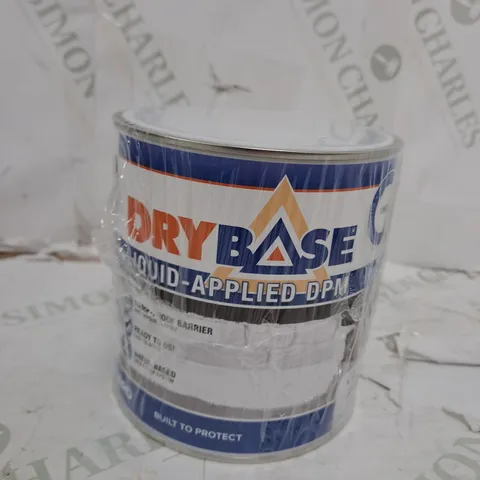 DRYBASE DAMP PROOF PAINT (1 L, WHITE) - DAMP PROOFING MEMBRANE FOR INTERIOR & EXTERIOR WALLS AND FLOORS. WATERPROOF PAINT. - COLLECTION ONLY