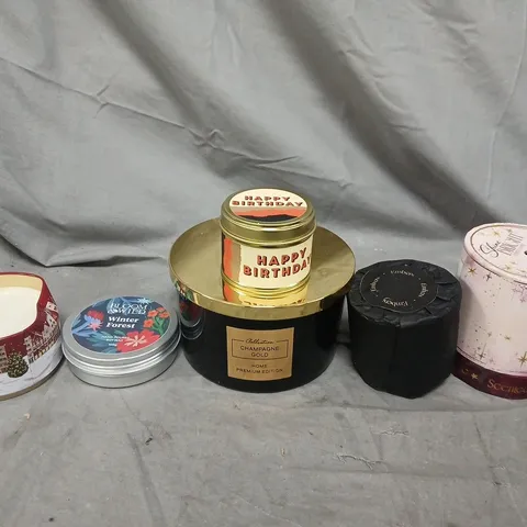APPROXIMATELY 7 ASSORTED HOUSEHOLD ITEMS TO INCLUDE SCENTED CANDLES & WAX MELTS