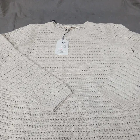 SEASALT CORNWALL GULL ROCK JUMPER - SIZE 12