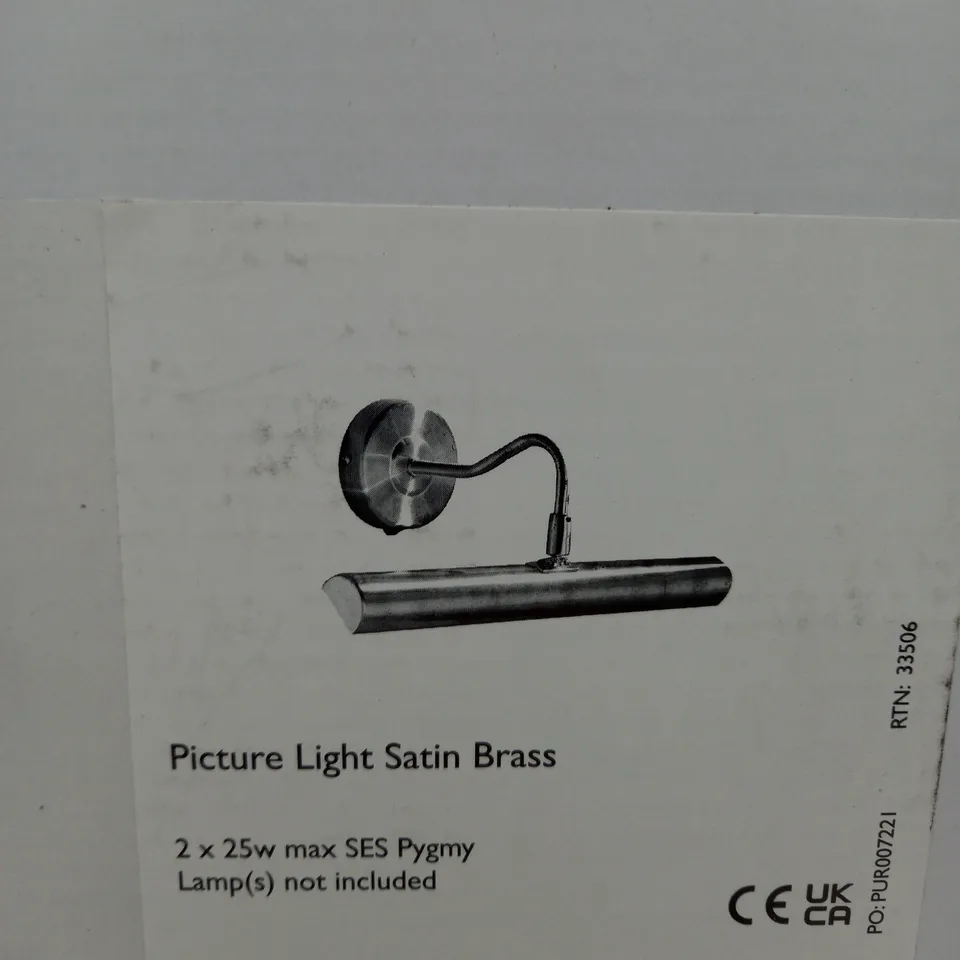 ONEDIN PICTURE LIGHT SATIN BRASS