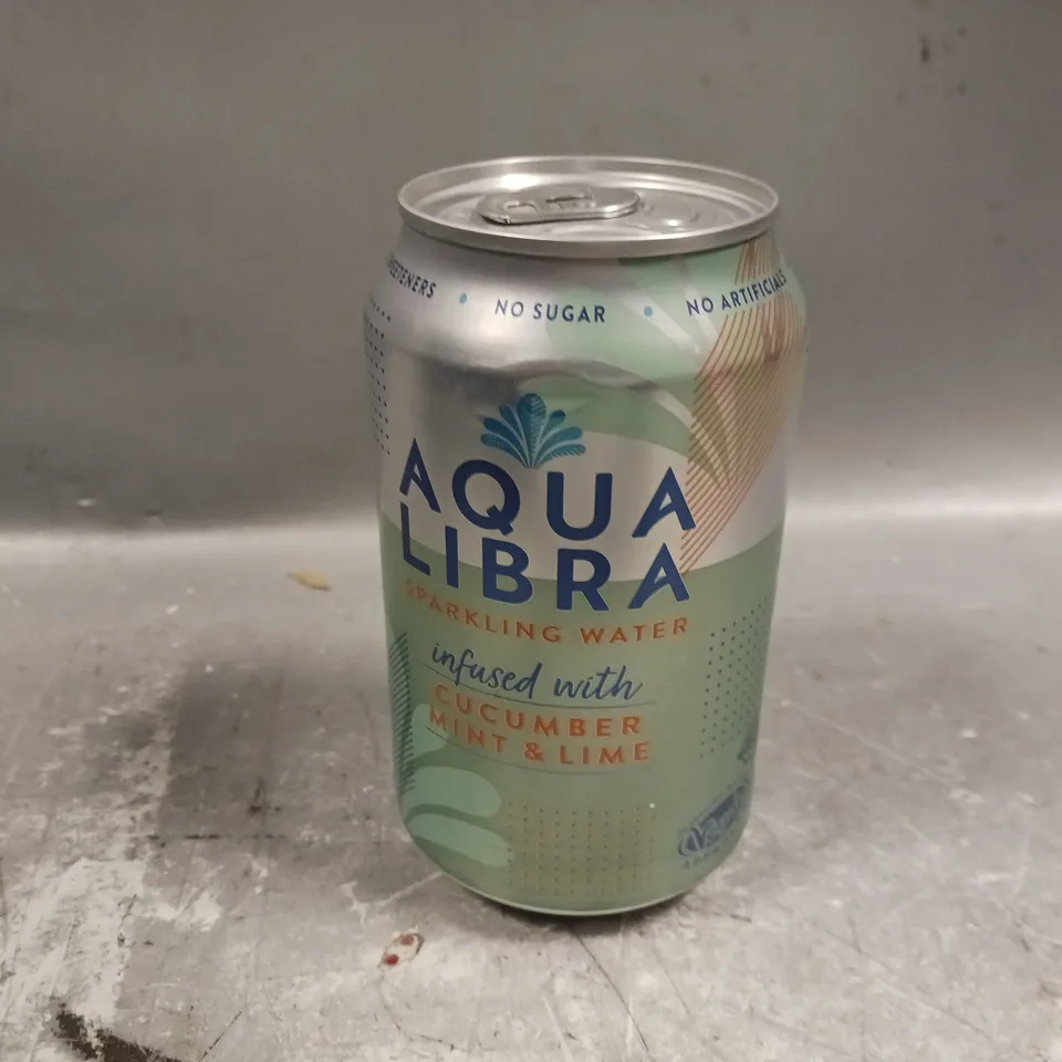 APPROXIMATELY 18 AQUA LIBRE SPARKLING WATER (CUCUMBER MINT & LIME) (330ml) - COLLECTION ONLY